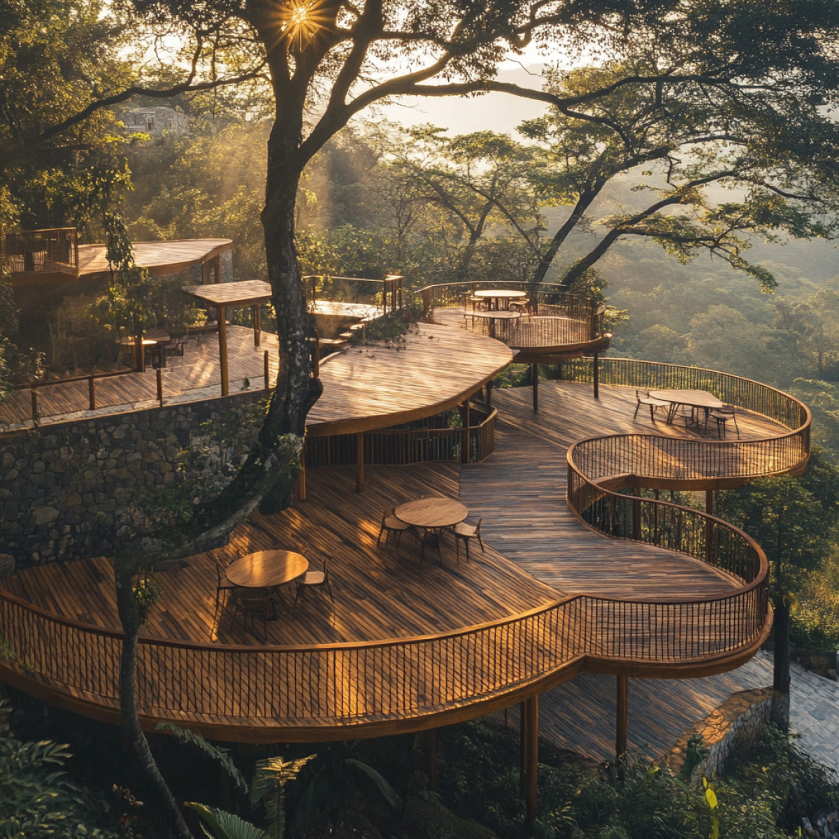 Inspiration : les plus belles terrasses en bois surélevées